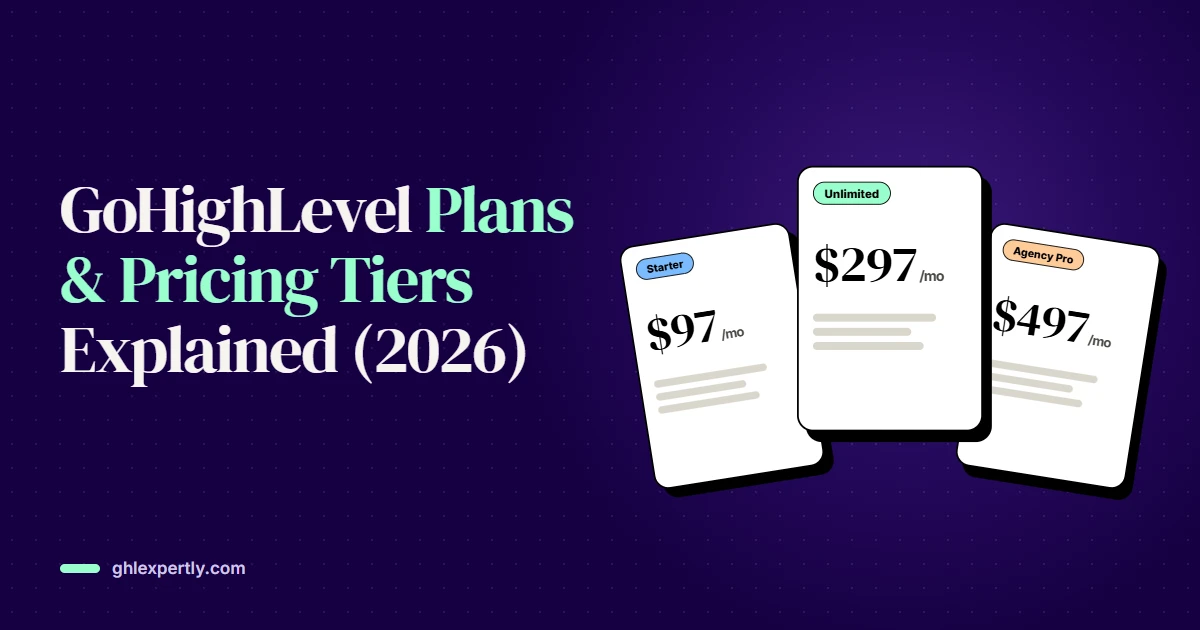 GoHighLevel Plans & Pricing Tiers Explained (2026)