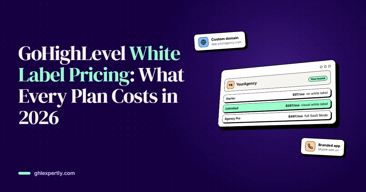 GoHighLevel White Label Pricing: What Every Plan Costs in 2026